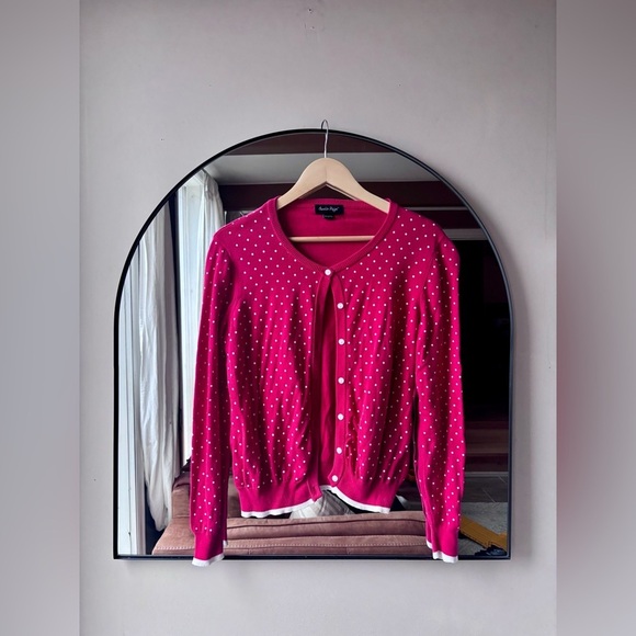 Charlie Paige Sweaters - CHARLIE PAIGE | cutesie polka dot cardigan | size medium